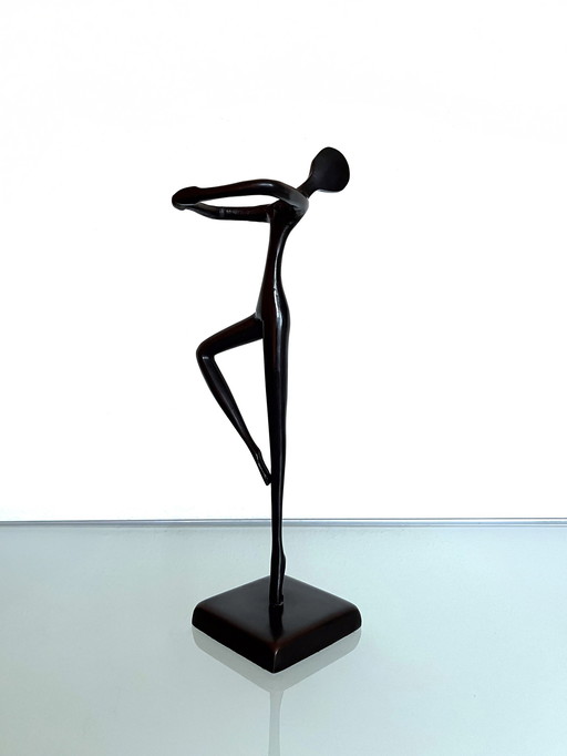 Vintage Ikea Bodrul Khalique Bronze Ballet Dancer (2000)