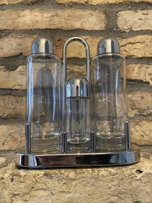 Alessi Pepper Salt Vinegar Set