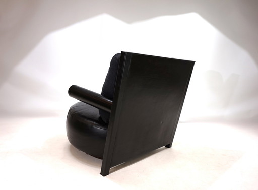 B&B Italia Baisity Leather Armchair By Antonio Citterio, 1980