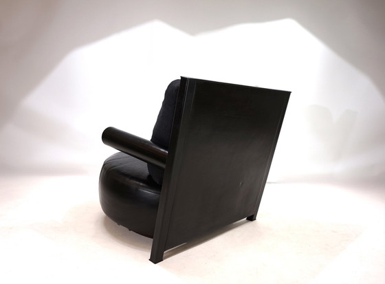 Image 1 of B&B Italia Baisity Leather Armchair By Antonio Citterio, 1980