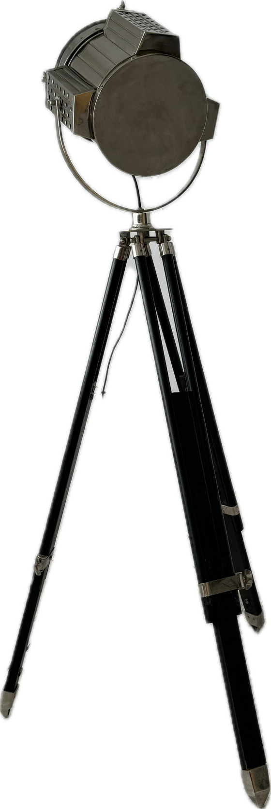 Image 1 of Nautical Designer Spotlight | Tripod Floor Lamp