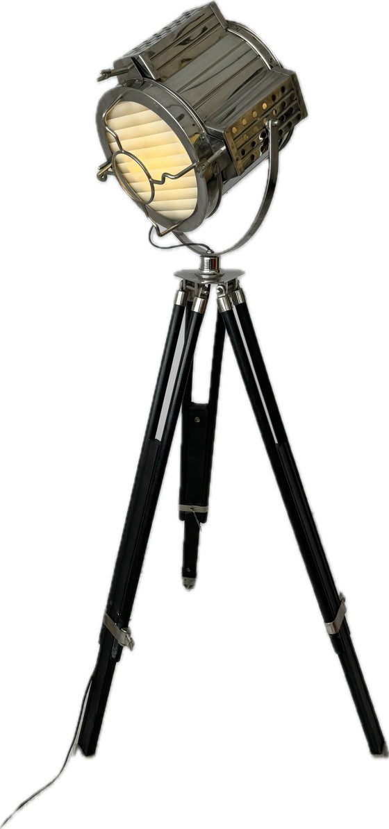 Image 1 of Nautical Designer Spotlight | Tripod Floor Lamp