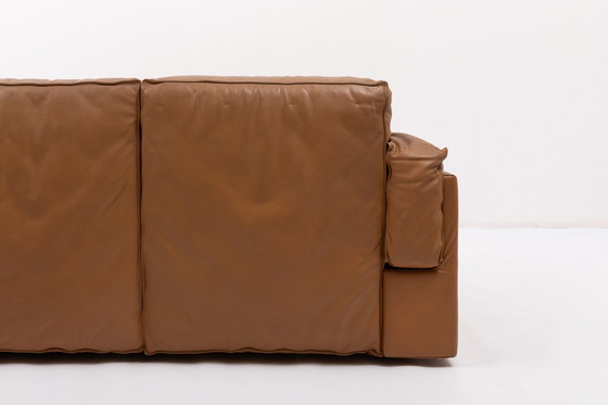 Image 1 of Italian Modern cognac leather sofa