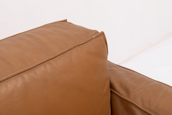 Image 1 of Italian Modern cognac leather sofa