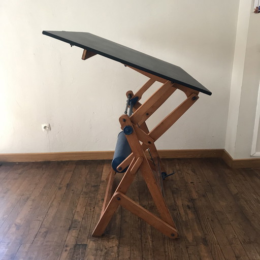 Wooden Architect Table 1950