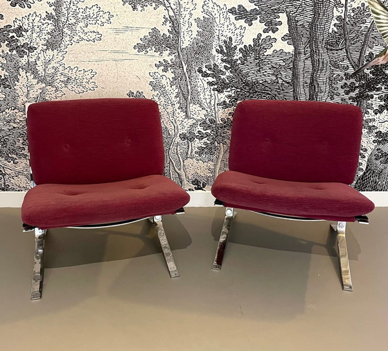 Image 1 of 2x Joker Armchairs Olivier Mourgue For Airborne