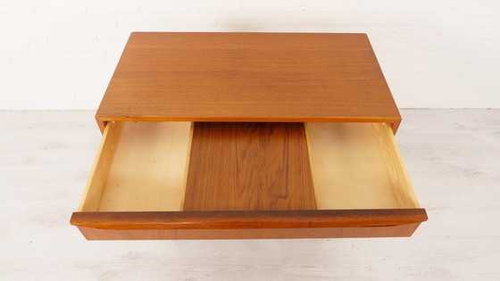 Image 1 of Cassettiera danese vintage | toletta | con specchio | 3 cassetti | Teak