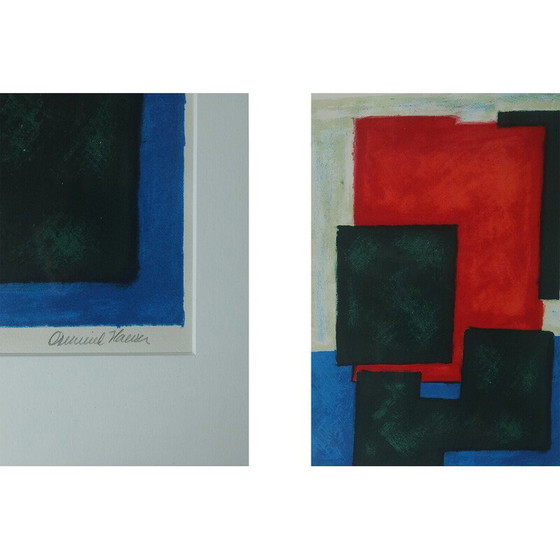 Image 1 of Vintage color lithograph by Osmund Hansen, 1980s