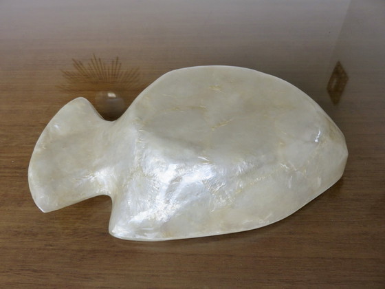 Image 1 of Vide Poche " Poisson " In White Mother-of-Pearl