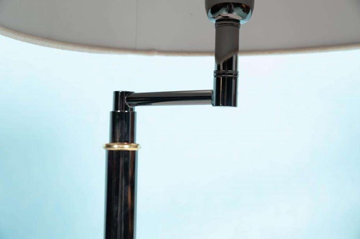 Lampadaire vintage des années 1970, lampe coudée design de Memphis