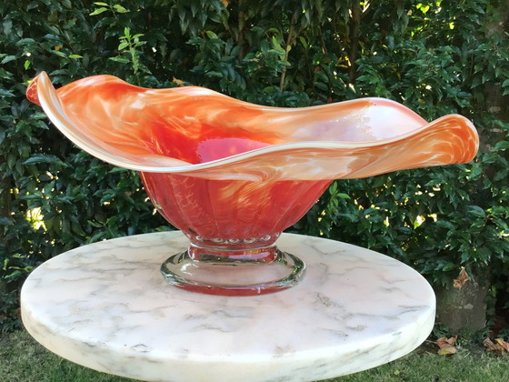 Image 1 of Mouth blown Red bowl