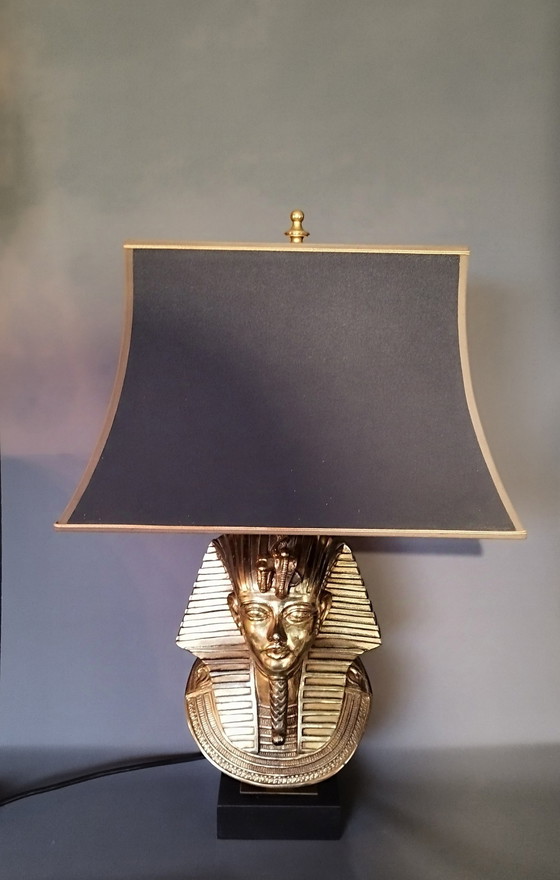 Image 1 of Denudt Vintage Pharaoh Floor Lamp 1970s