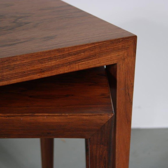 Image 1 of Severin Hansen Nesting Tables for Haslev, Denmark 1960