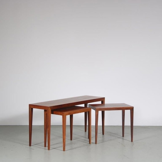 Image 1 of Severin Hansen Nesting Tables for Haslev, Denmark 1960