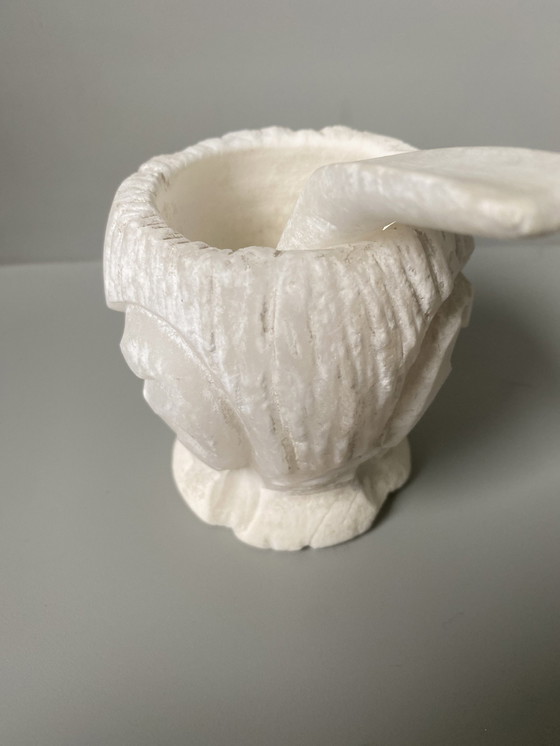 Image 1 of Mortar and pestle in alabaster