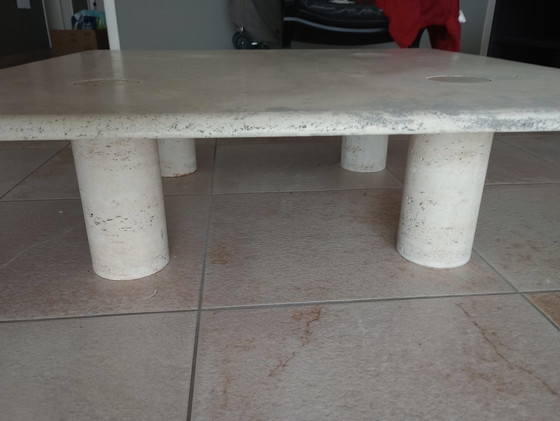 Image 1 of Square Coffee Table Travertine