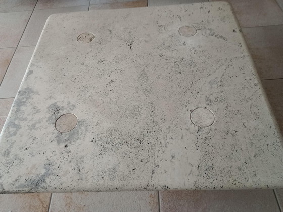 Image 1 of Square Coffee Table Travertine