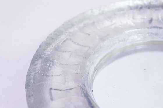 Image 1 of Plateau miroir en verre vintage