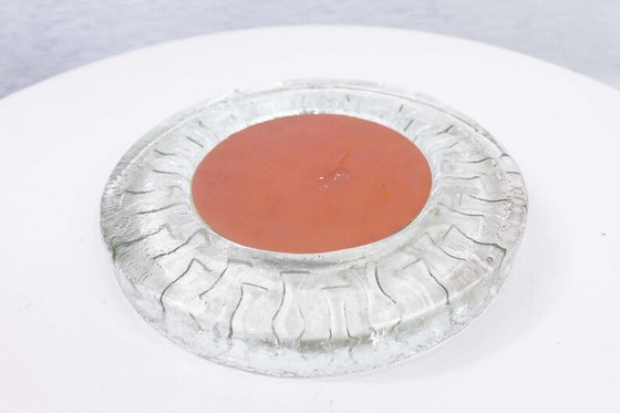 Image 1 of Plateau miroir en verre vintage