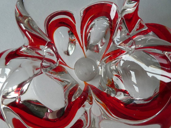 Image 1 of Heavy Murano-style bowl, Snapphane Glasbruk, Sweden, 1970s