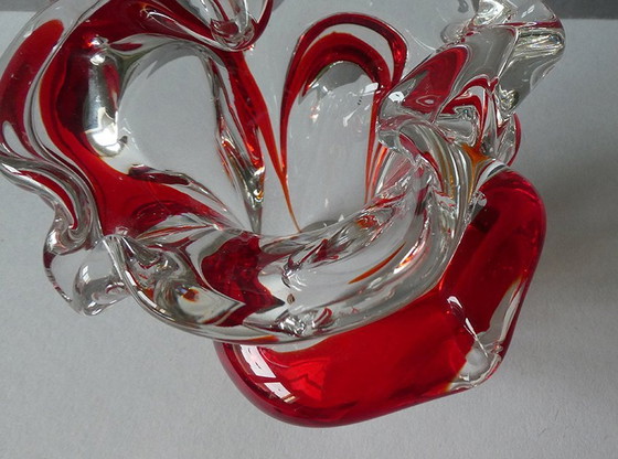 Image 1 of Heavy Murano-style bowl, Snapphane Glasbruk, Sweden, 1970s