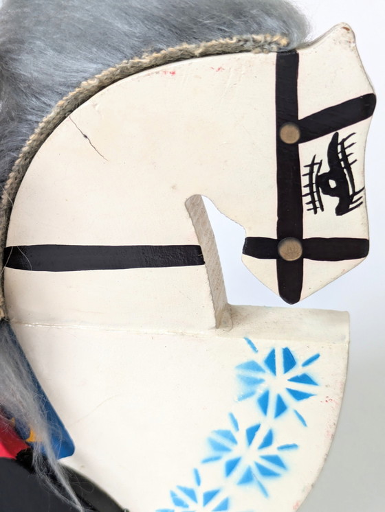 Image 1 of Schiaccianoci a cavallo | Statuetta vintage in legno | Germania, anni '70