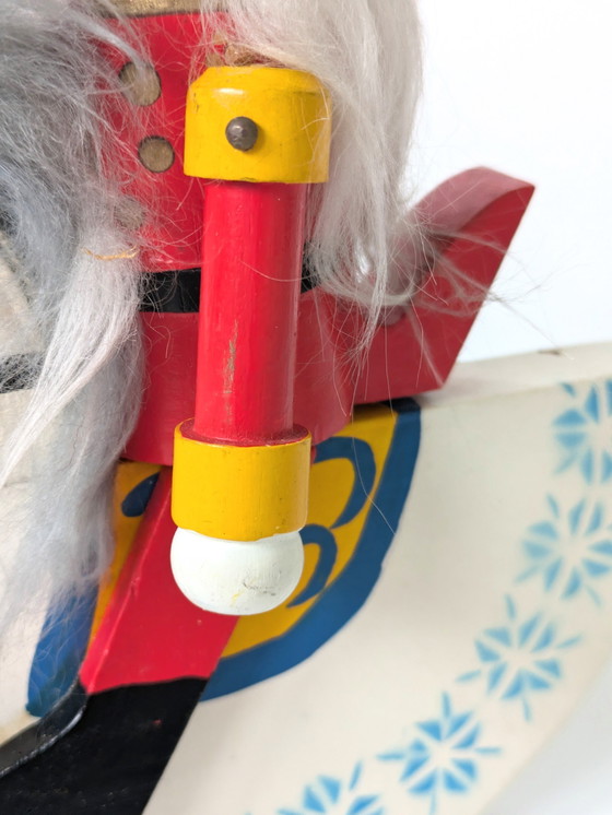 Image 1 of Schiaccianoci a cavallo | Statuetta vintage in legno | Germania, anni '70