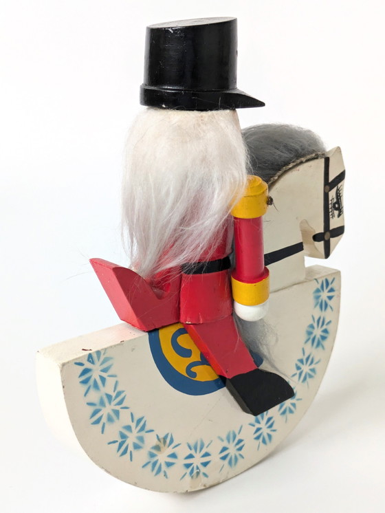 Image 1 of Schiaccianoci a cavallo | Statuetta vintage in legno | Germania, anni '70