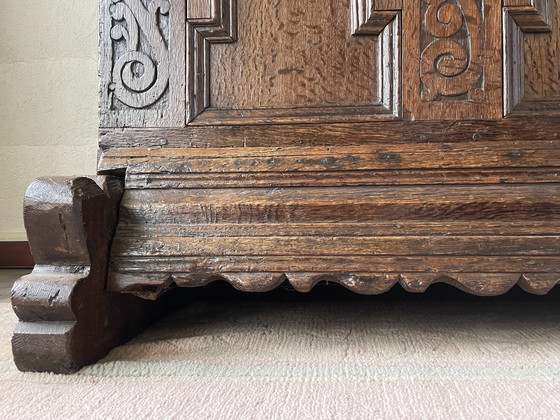 Image 1 of Antique Dutch Blanket Chest On Legs