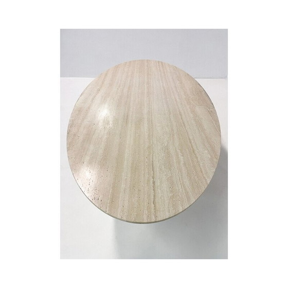Image 1 of Vintage dining table in travertine, Italy