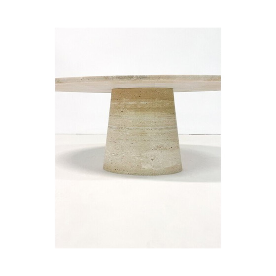 Image 1 of Vintage dining table in travertine, Italy