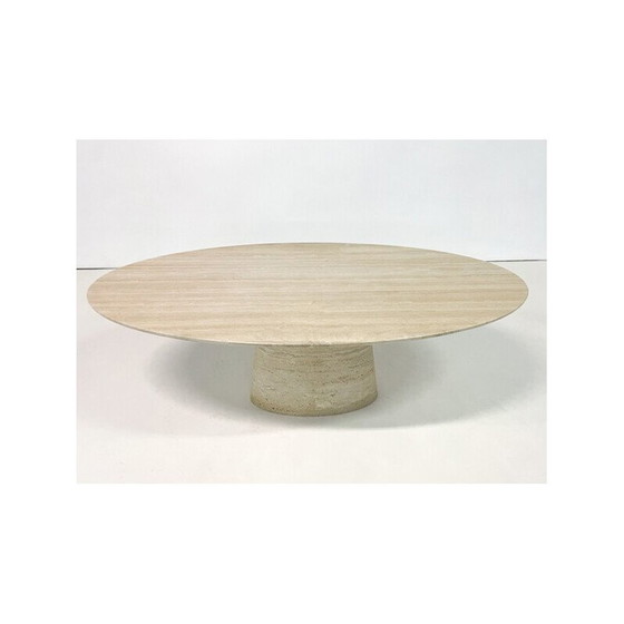 Image 1 of Vintage dining table in travertine, Italy