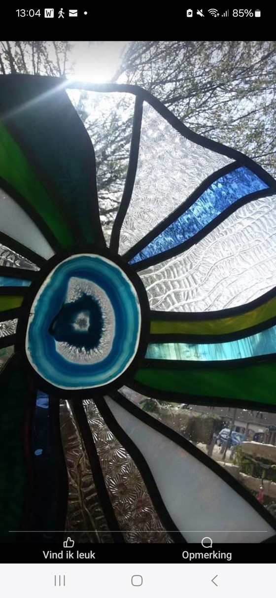 Image 1 of Floortje Mees - Stained Glass Suncatcher Forest