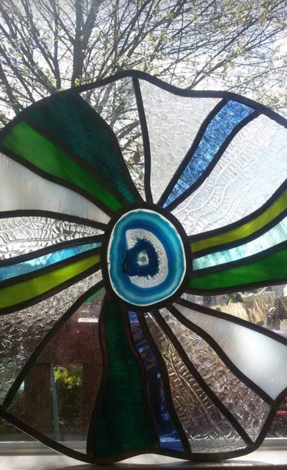 Image 1 of Floortje Mees - Stained Glass Suncatcher Forest