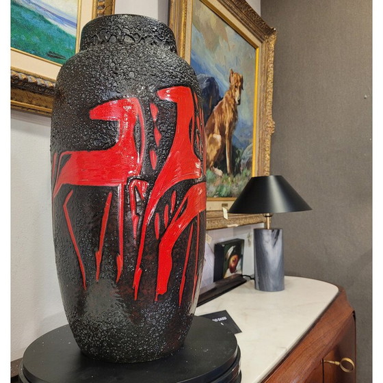 Image 1 of Vintage Fat Lava ceramic vase for Scheurich Keramik, Germany 1950