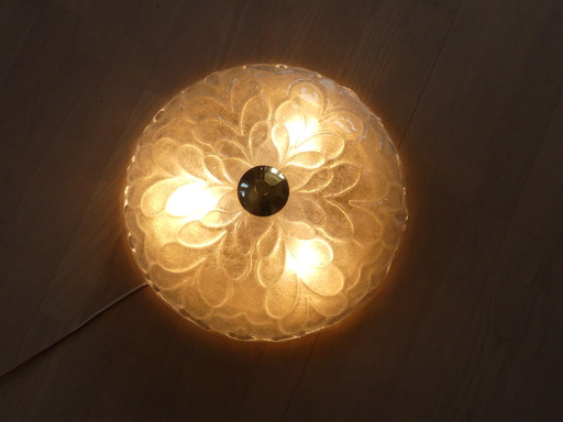 Ceiling lamp Plafonnier JBS glass 70s