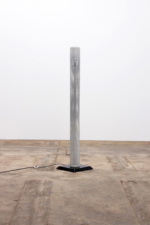 Lampadaire italien vintage en métal blanc 1960