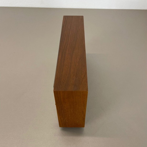 Image 1 of Orologio da tavolo vintage in legno Hollywood Regency di Kienzle, Germania anni '60