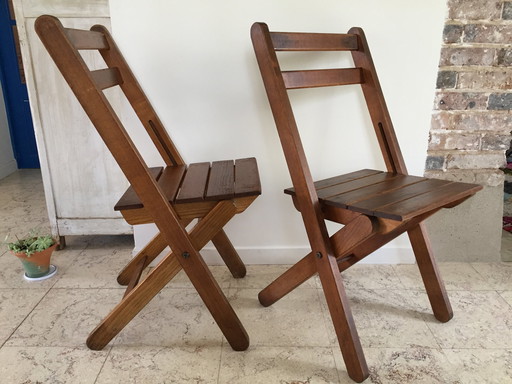 Chalet "Au Feu De Bois" Folding Chairs