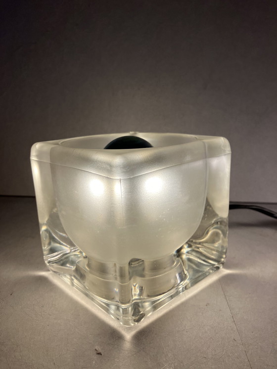 Image 1 of Peil & Putzler ice cube set of 2 glass design table lamps