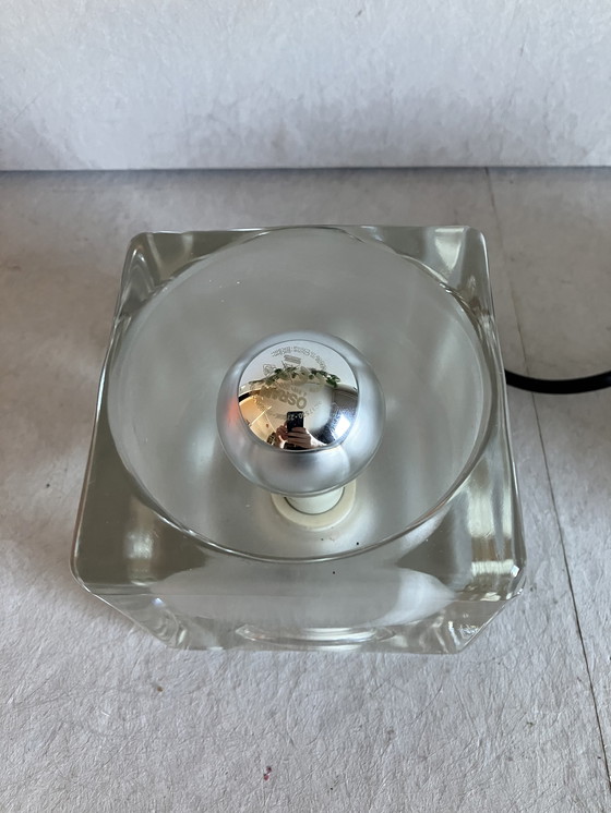 Image 1 of Peil & Putzler ice cube set of 2 glass design table lamps