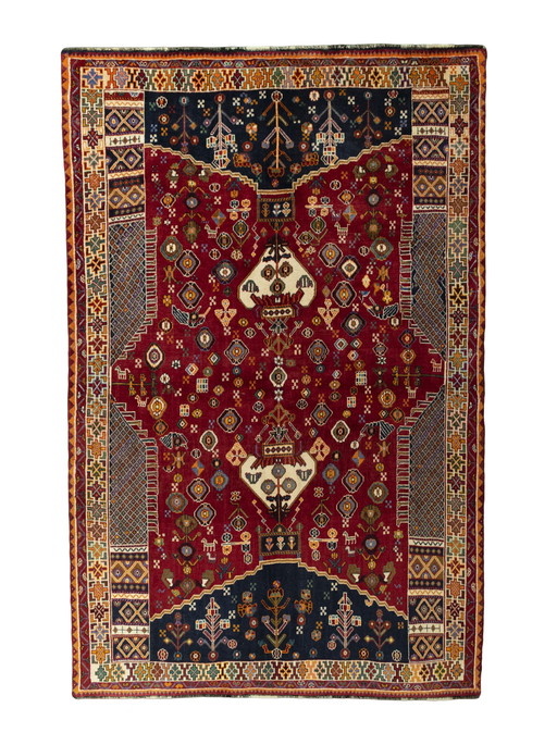 Hand-knotted Ghashghai carpet - 258 X 166 Cm