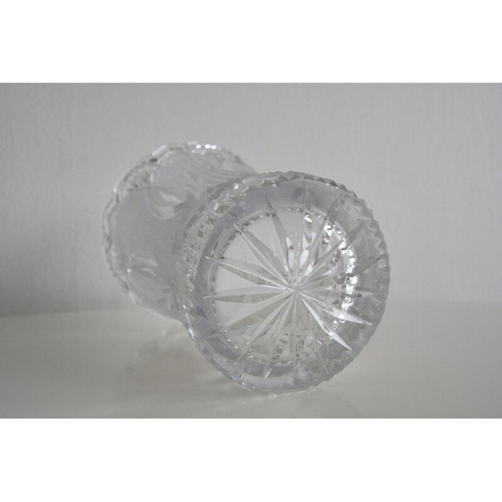 Image 1 of Vintage crystal vase by Novy Bor, Czechoslovakia 1960