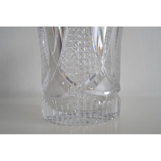 Image 1 of Vintage crystal vase by Novy Bor, Czechoslovakia 1960