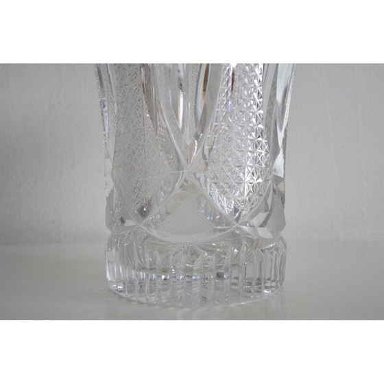 Image 1 of Vintage crystal vase by Novy Bor, Czechoslovakia 1960
