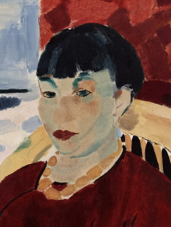 Image 1 of Peter Waterschoot 1969-2022 Magnificent Painting Tribute To Rik Wouters