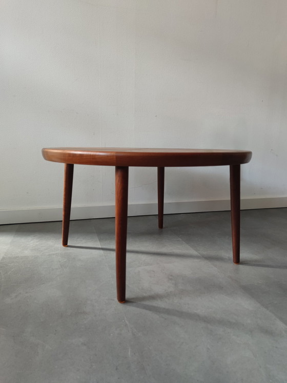 Image 1 of Vintage Danish Round Coffee Table By Vv Møbler Spøttrup