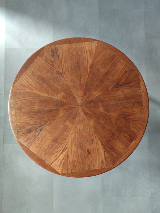 Image 1 of Vintage Danish Round Coffee Table By Vv Møbler Spøttrup