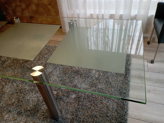 Image 1 of Modern glass dining table