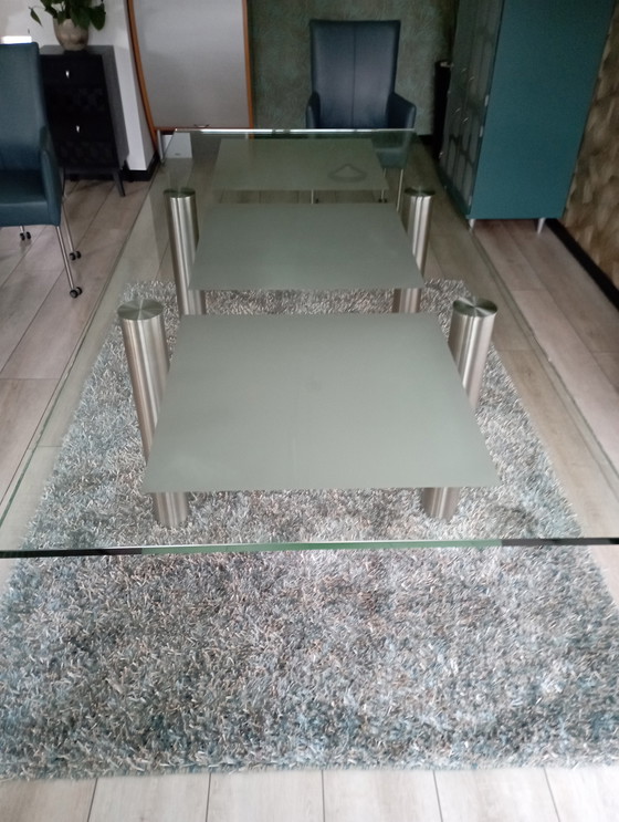 Image 1 of Modern glass dining table